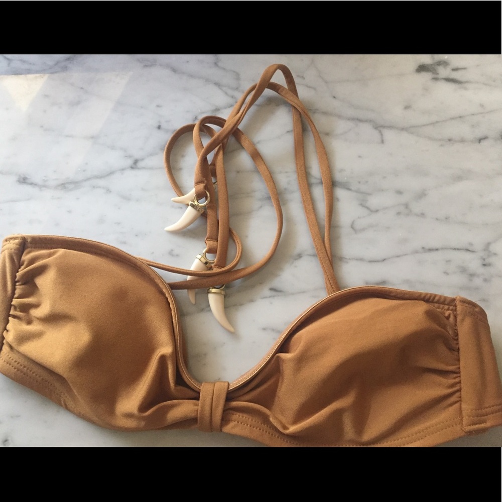 Rose Gold Saber tooth bikini top